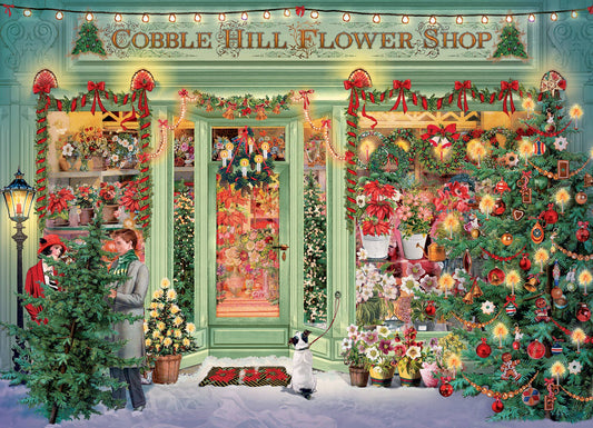 Christmas Flower Shop 1000-Piece Cobble Hill Puzzle