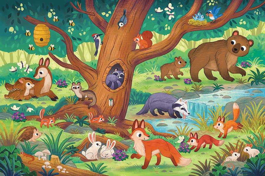 Bear and Friends (35-Piece) Cobble Hill Floor Puzzle