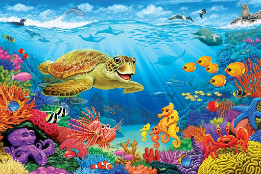 Ocean Reef (35pc) Floor Puzzle - Ages 3+