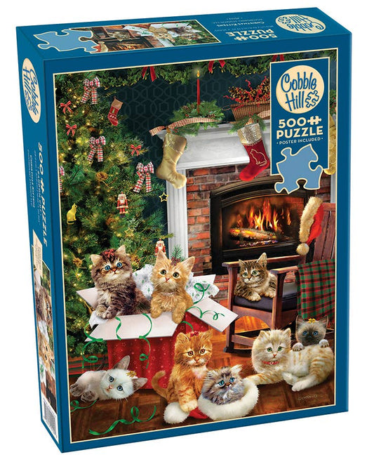 Christmas Kittens 500-Piece Cobble Hill Puzzle