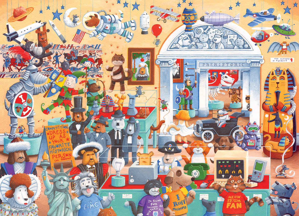 Cats and Dogs Museum (Family) 350 Piece Cobble Hill Puzzle