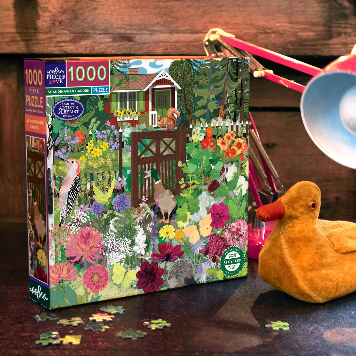 Scandinavian Garden 1000 Piece Square Puzzle